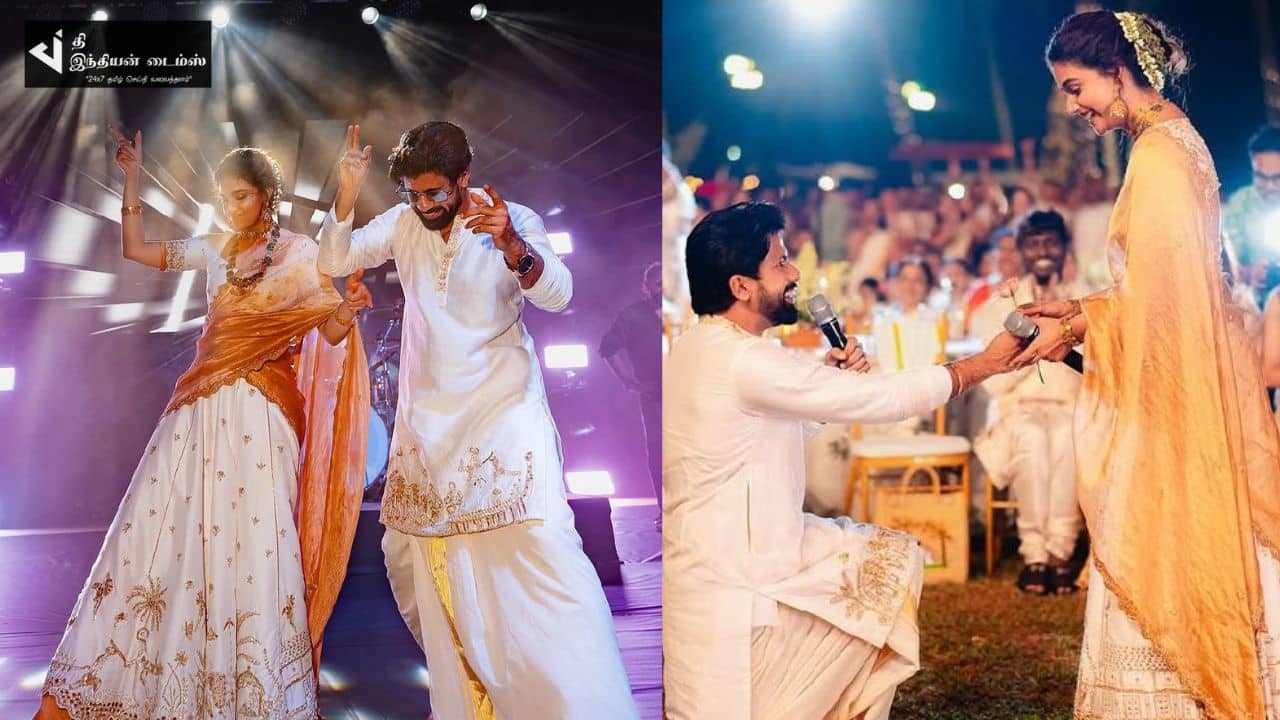 ஆட்டம் பாட்டத்துடன் கேரளாவில் நடைபெற்ற கீர்த்தி சுரேஷ் திருமண வரவேற்பு