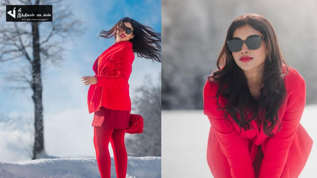 மாடர்ன் லுக்கில் மாஸ் காட்டும் சார்பட்டா பரம்பரை பட நாயகி துஷ்ரா விஜயன்