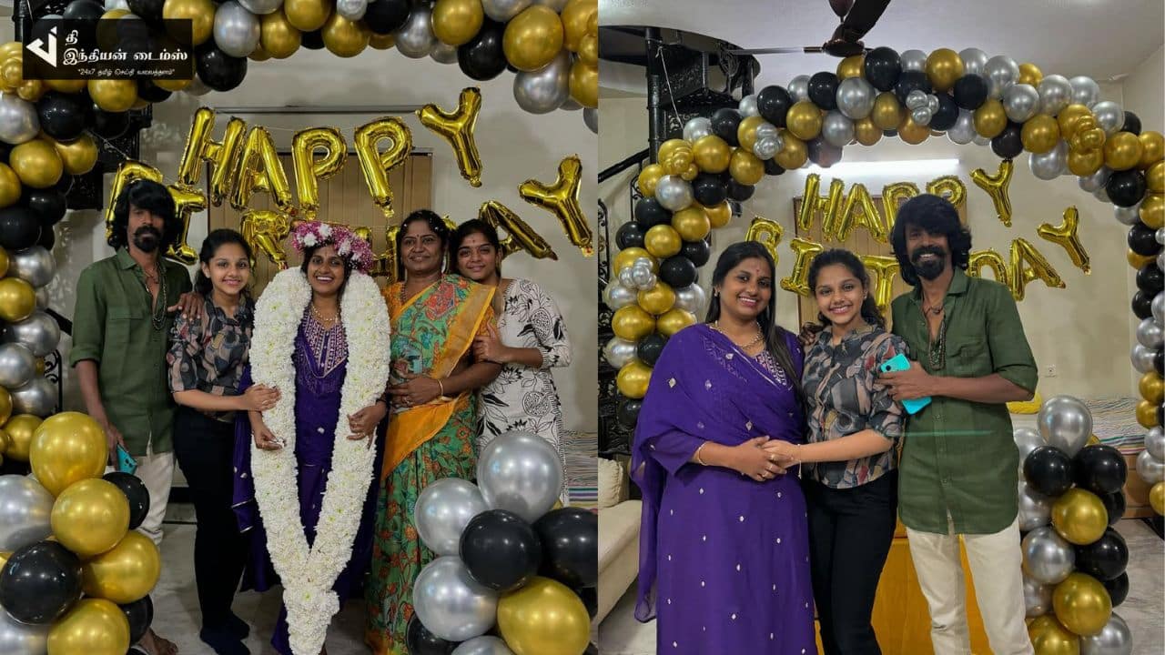 மனைவியின் பிறந்தநாளை கோலாகலமாக கொண்டாடிய நடிகர் கொட்டாச்சி
