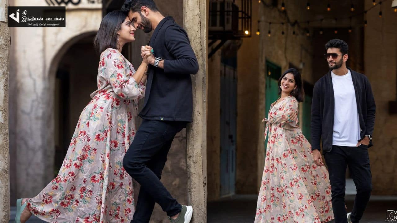 கணவருடன் போட்டோஷூட்டில் கலக்கும் லப்பர் பந்து நாயகி ஸ்வாசிகா