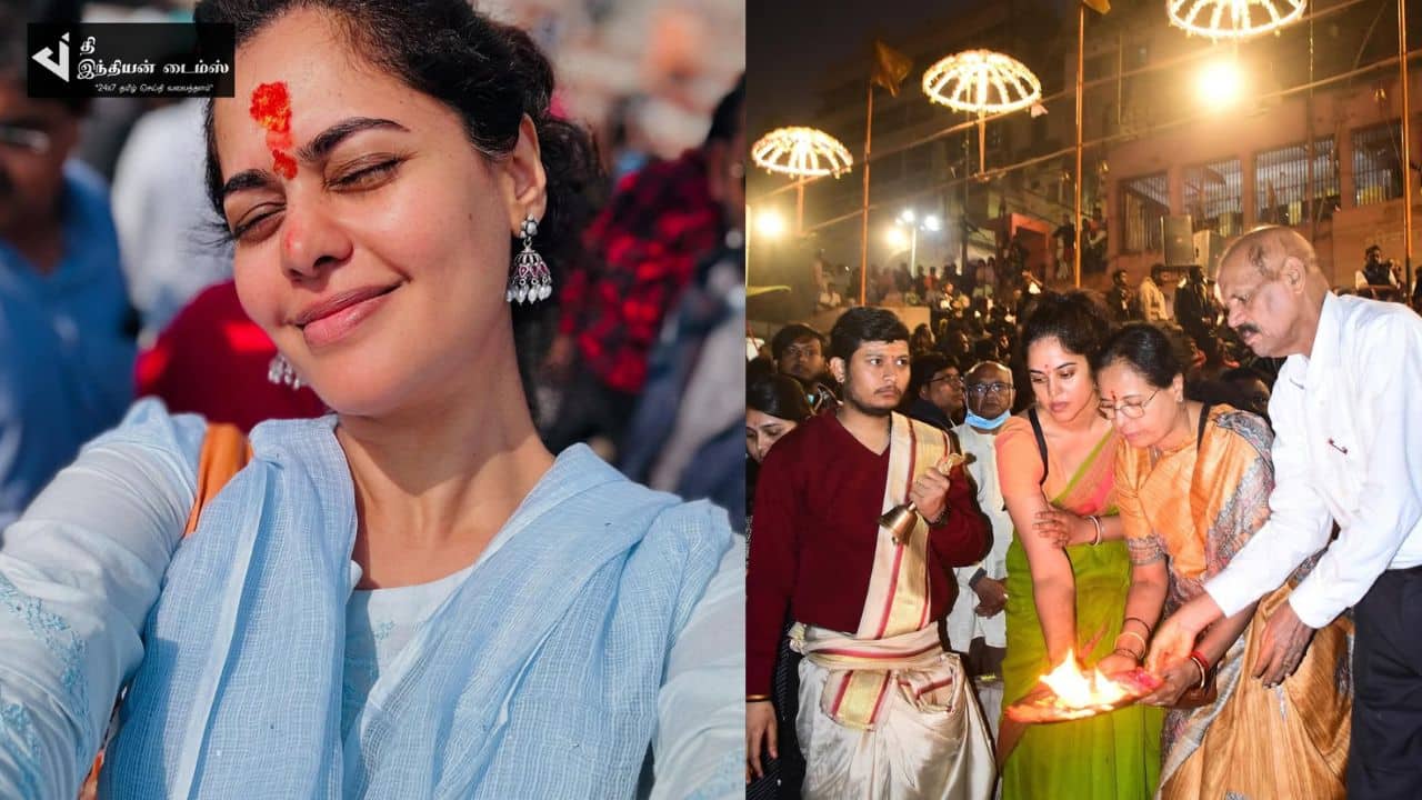 கேடிபில்லா கில்லாடி ரங்கா பட நாயகி பிந்து காசியில் தரிசனம்