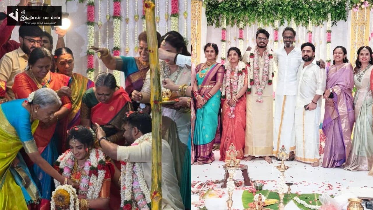 இன்று கோலாகலமாக நடைபெற்ற நடிகை ரம்யா பாண்டியன் தம்பி திருமணம்