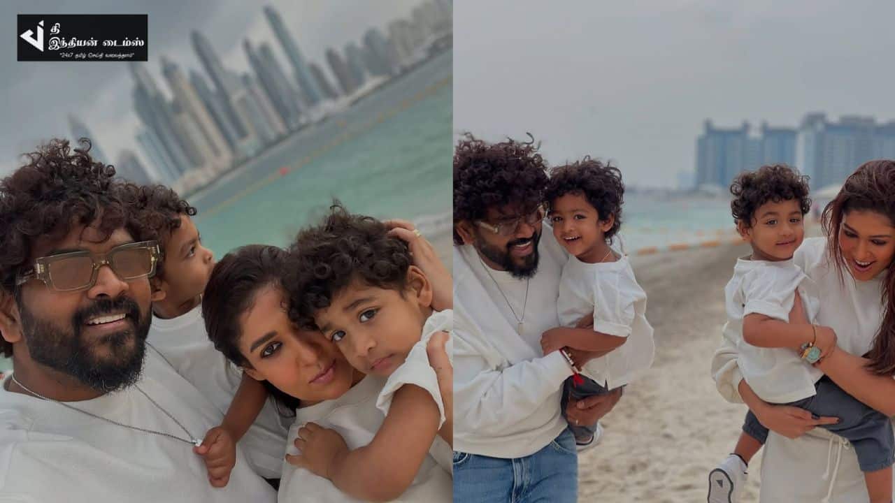 மகன்களுடன் துபாயில் புத்தாண்டை கொண்டாடிய நடிகை நயன்தாரா