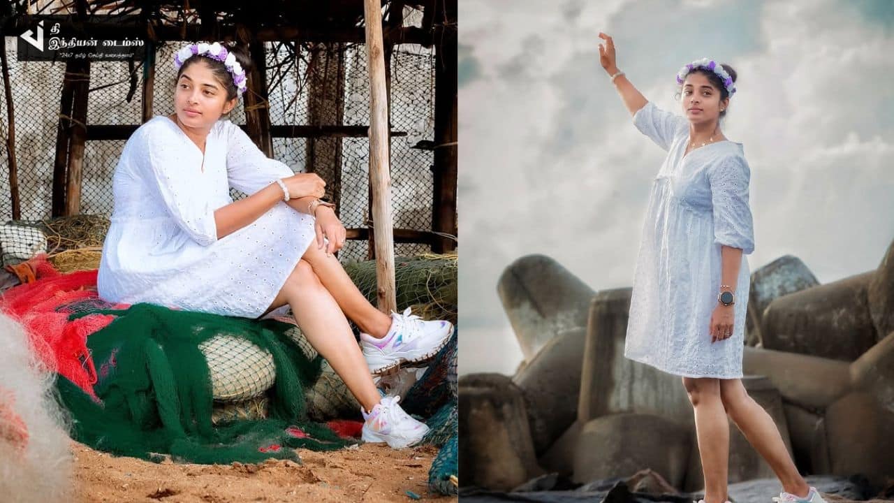 போட்டோஷூட்டில் கலக்கும் திரௌபதி பட நாயகி ஷீலா