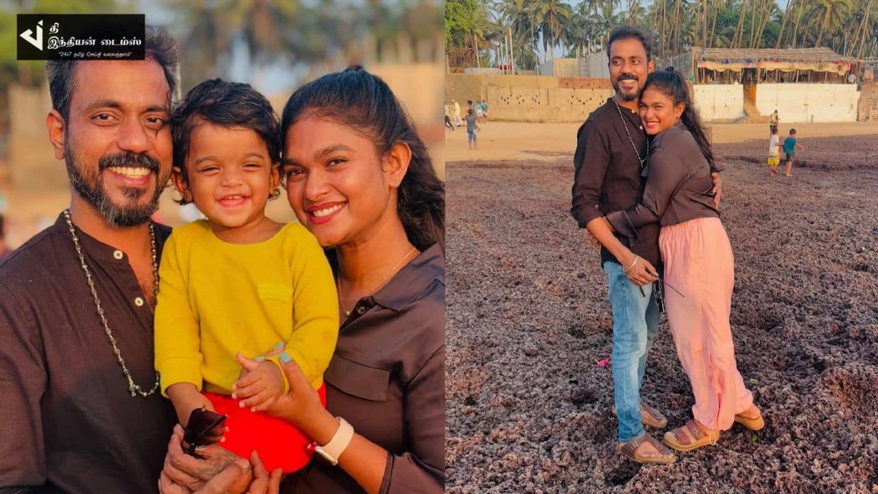 WEEK END-ஐ குடும்பத்துடன் கடற்கரையில் கொண்டாடும் சீரியல் நடிகை நட்சத்திரா