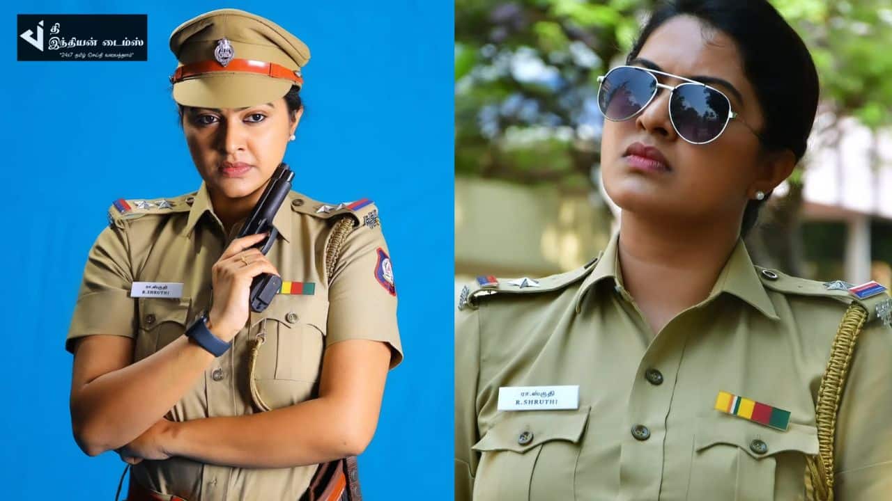 போலீஸ் கெட்டப்பில் மாஸ் காட்டும் நடிகை ரட்சிதா மஹாலக்ஷ்மி