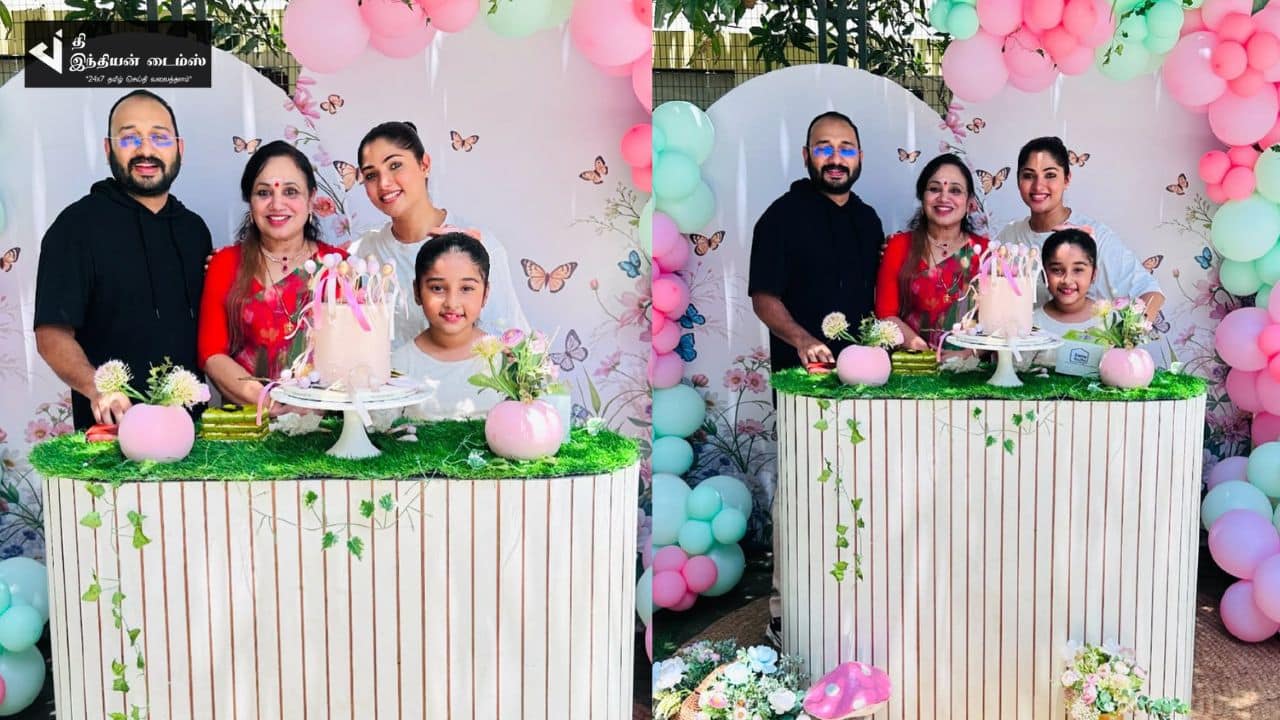 அம்மாவின் பிறந்தநாளை கொண்டாடிய தாமிரபரணி பட நாயகி பானு
