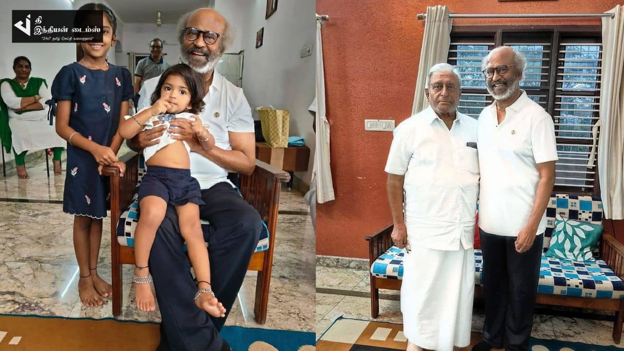 புத்தாண்டிற்கு அண்ணன் வீட்டிற்கு வந்து வாழ்த்துக்களை பெற்ற நடிகர் ரஜினிகாந்த்