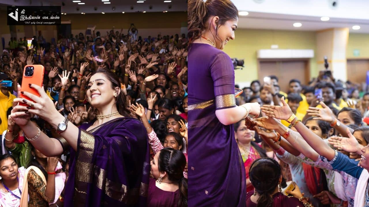 நிகழ்ச்சியில் கலந்துகொண்ட நடிகை நயன்தாராவிற்கு ரசிகர்கள் மாபெரும் வரவேற்பு