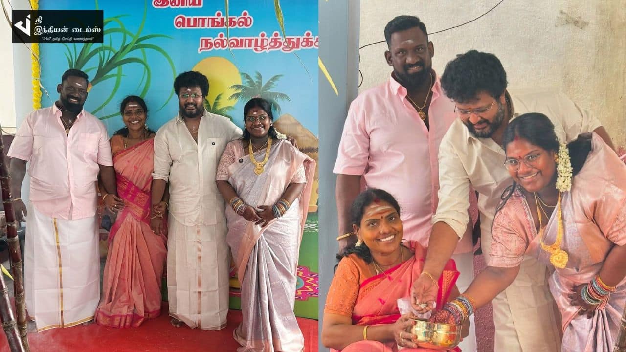 இன்று குடும்பத்துடன் பொங்கல் பண்டிகையை கொண்டாடிய ரோபோ சங்கர்