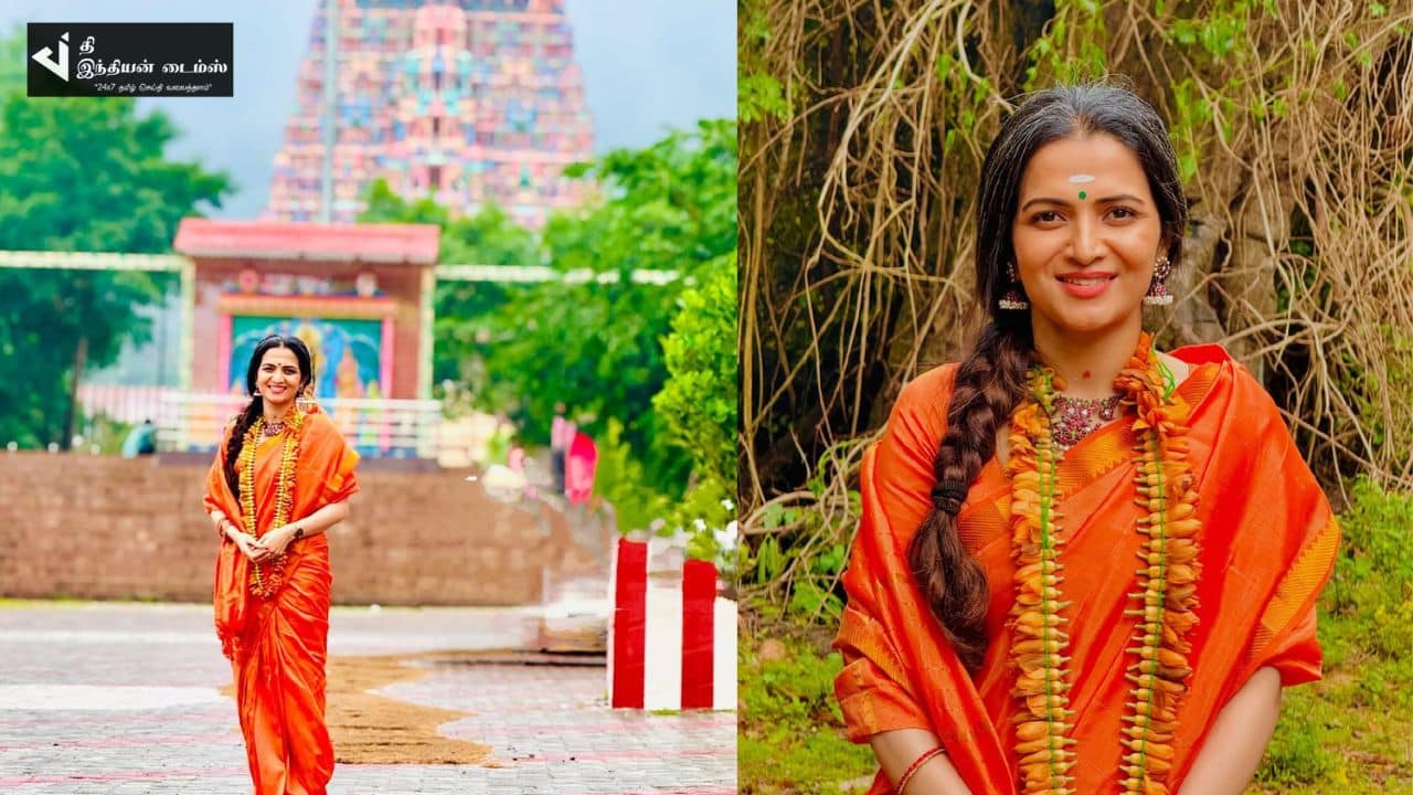 பழமுதிர்சோலையில் முருகனை தரிசித்த தொகுப்பாளினி DD புகைப்படங்கள்