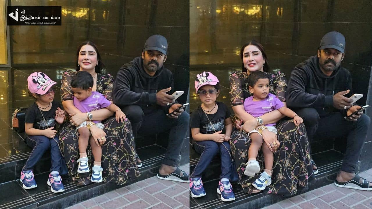 மருது பட வில்லன் ஆர்கே சுரேஷின் அழகிய குடும்பம்