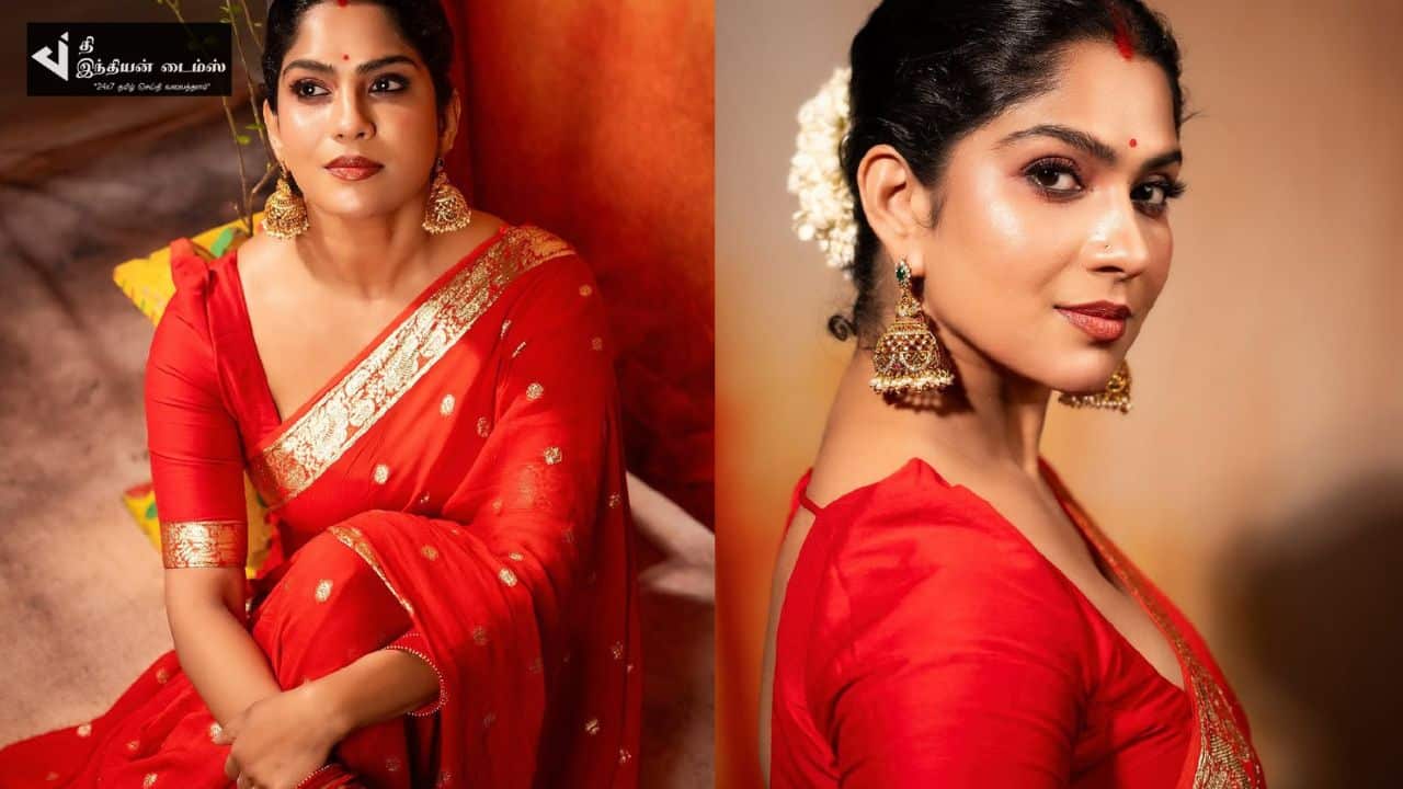 லப்பர் பந்து பட நாயகி ஸ்வாசிகாவின் பொங்கல் கிளிக்ஸ்