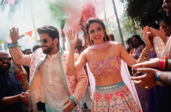 கேரளாவில் கோலாகலமாக நடைபெற்ற நடிகை கீர்த்தி சுரேஷ் திருமண மெஹந்தி நிகழ்ச்சி 2