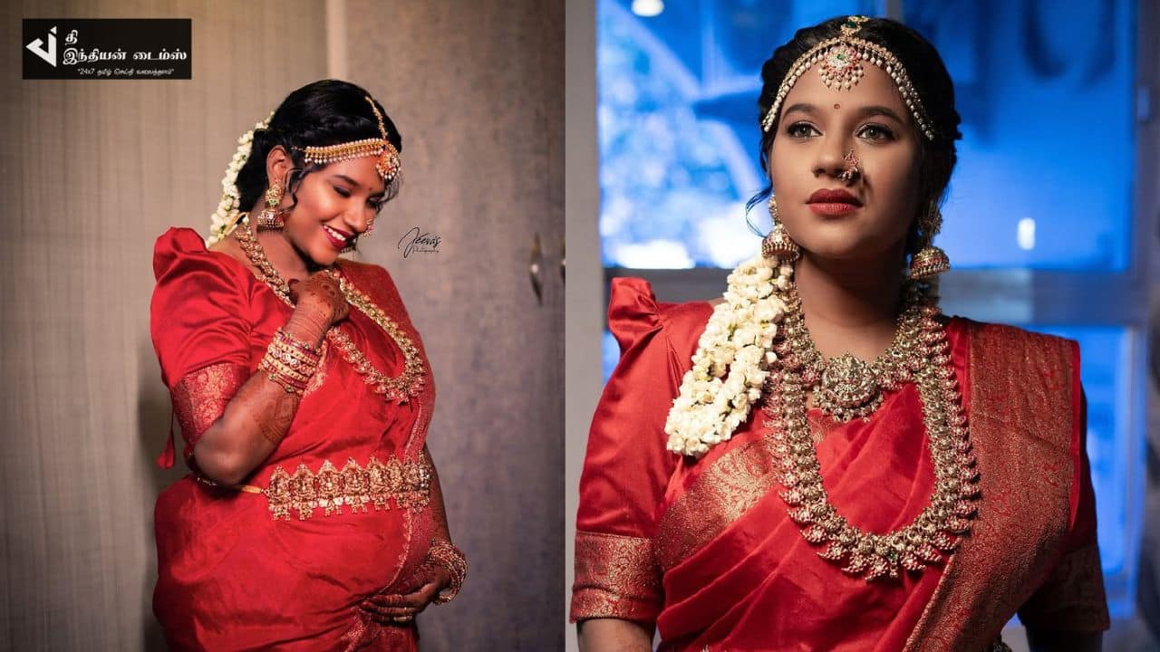 நிறை மாதத்தில் சுந்தரி சீரியல் கேபிரியல் போட்டோஷூட்