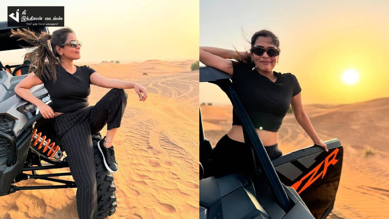 நடிகர் சாந்தனு பாக்யராஜ் மனைவி KIKI துபாயில் விடுமுறை கொண்டாட்டம்