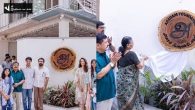 அகரம் நிறுவனத்தின் புதிய அலுவலக திறப்பு விழாவுக்கு குடும்பத்துடன் வந்த நடிகர் சூர்யா 40