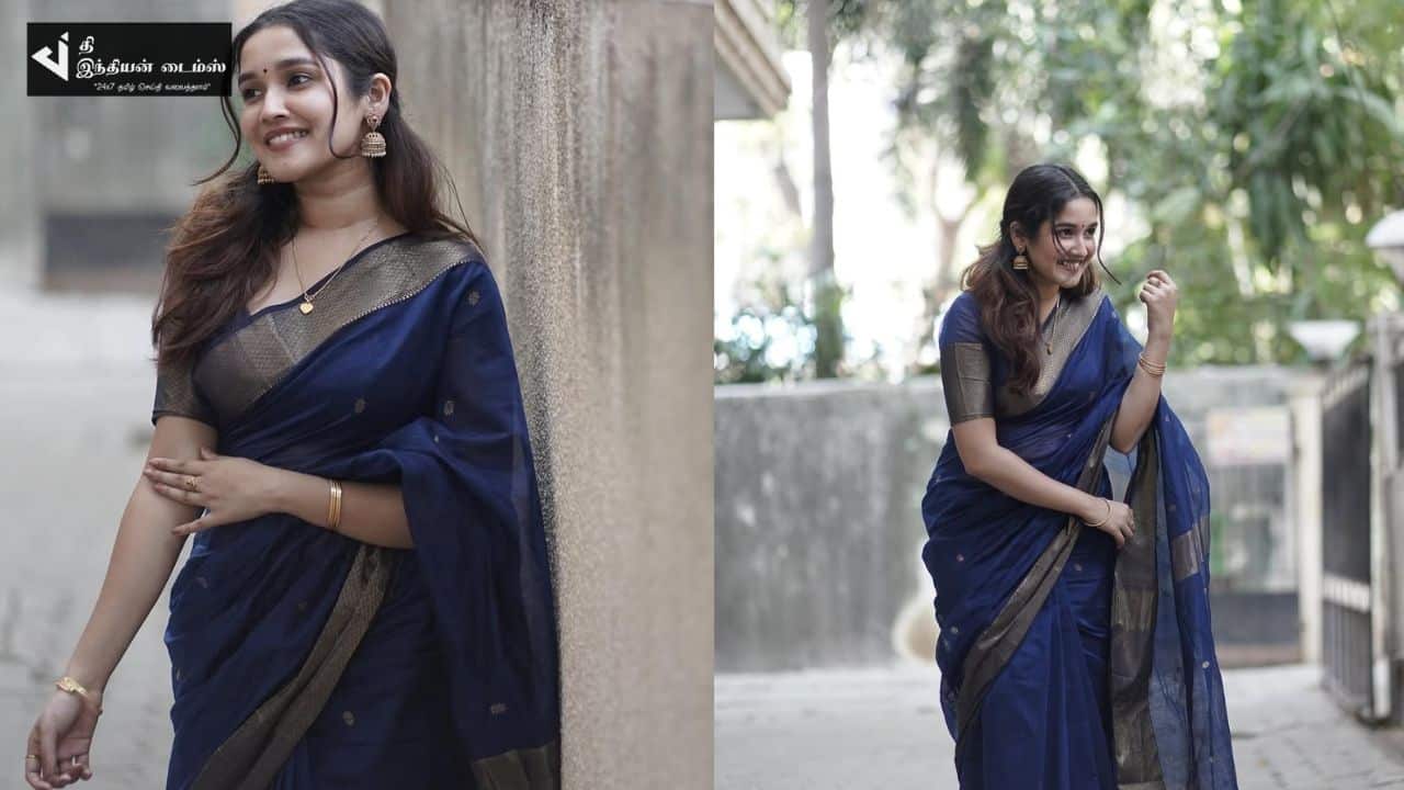 சேலையில் தூள் கிளப்பும் நாயகி அனிகா சுரேந்திரன்