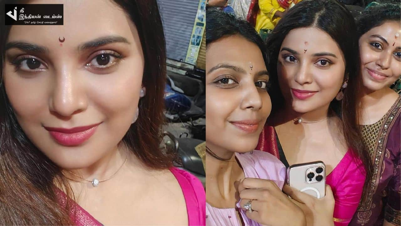 மீசையை முறுக்கு பட நாயகி ஆத்மீகா சிவராத்திரி கொண்டாட்டம்