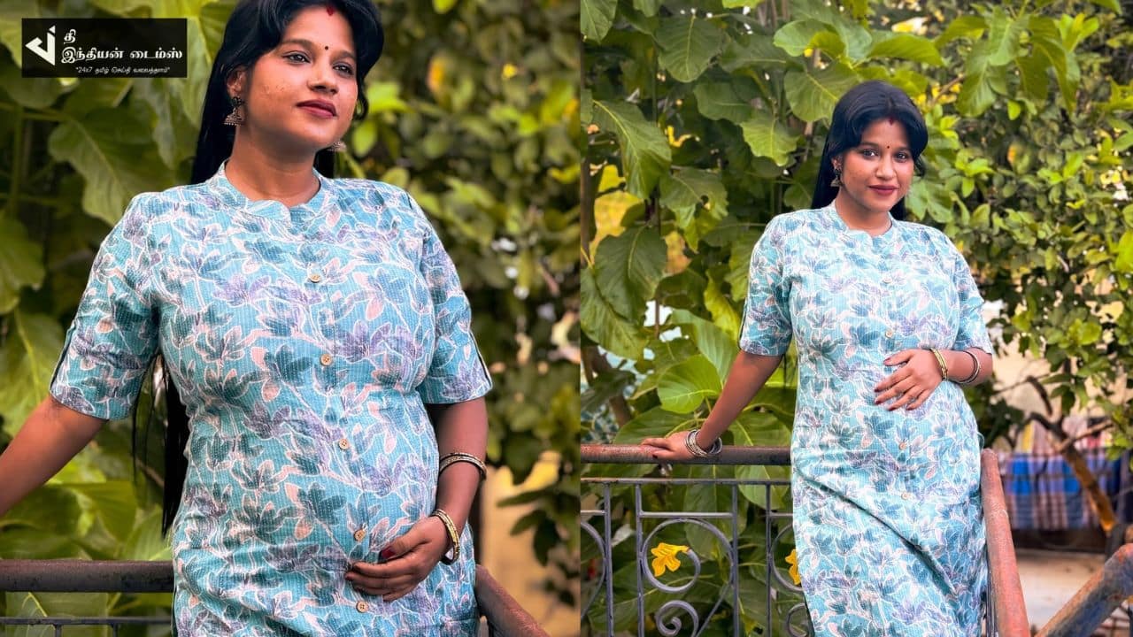 நிறை மாத நிலவே வா வா..! வயிற்றில் பாப்பா உடன் சுந்தரி சீரியல் நாயகி கேபி..!