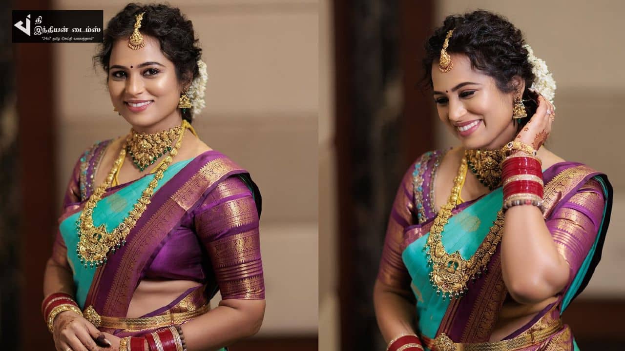 தம்பி திருமணத்தில் பட்டு புடவையில் தேவதை போல ஜொலித்த நடிகை ரம்யா பாண்டியன்