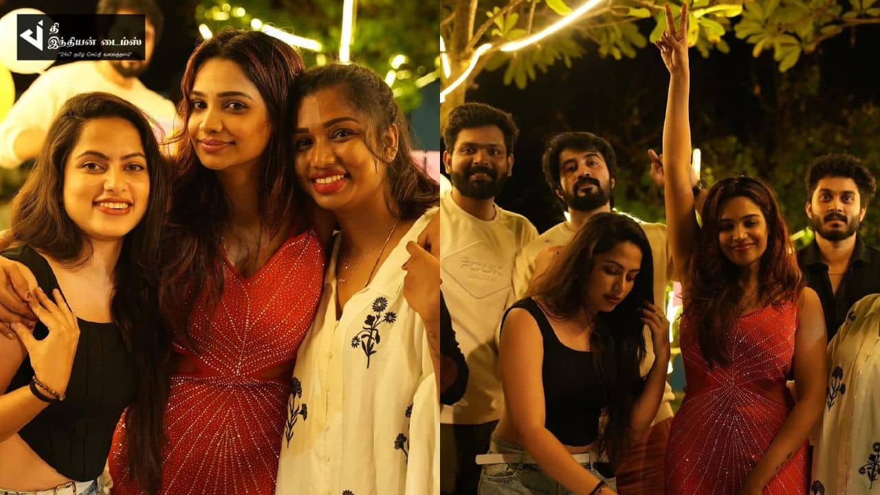 தோழியின் பிறந்தநாள் கொண்டாட்டத்தில் கலந்துகொண்ட எதிர்நீச்சல் சீரியல் நாயகி ஜனனி