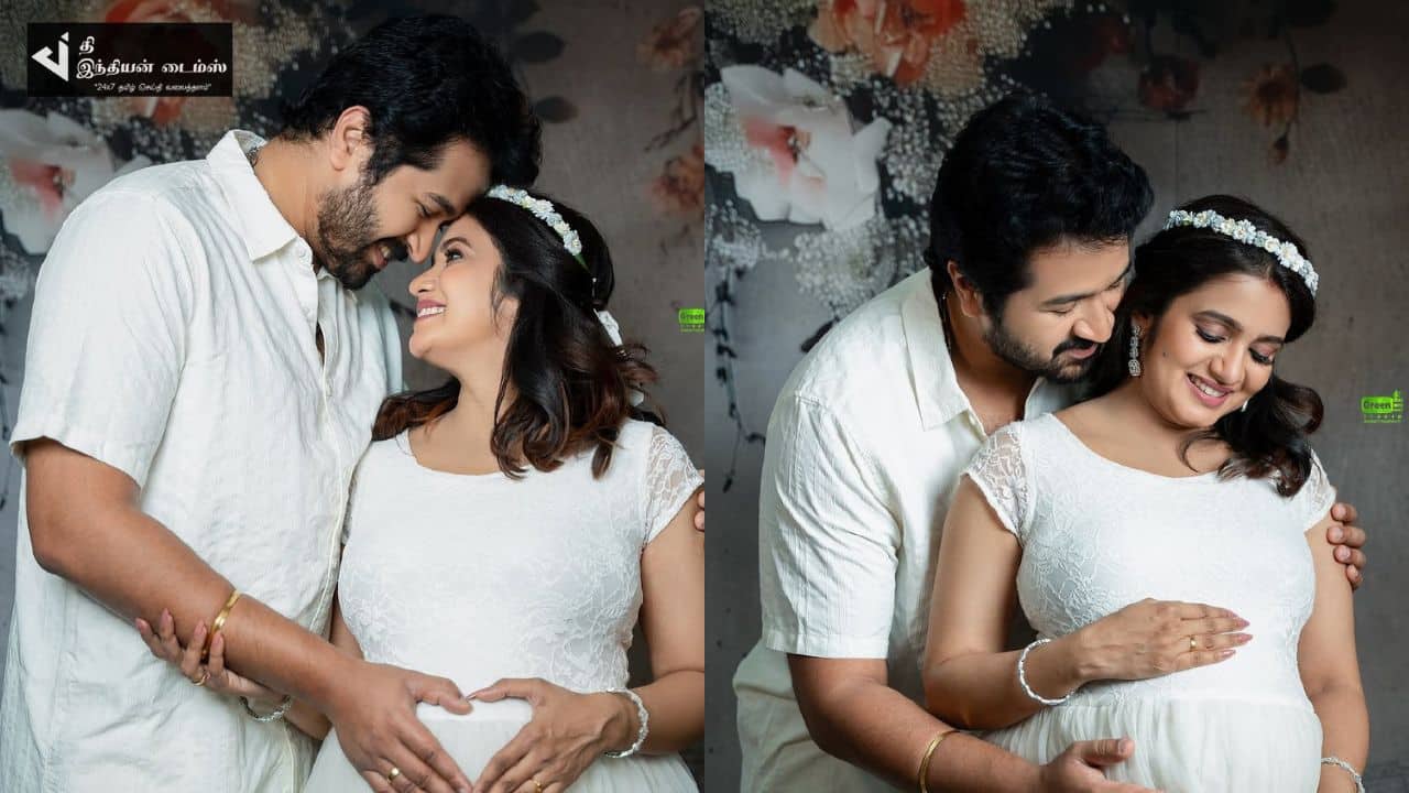 நாதஸ்வரம் சீரியல் நாயகி ஸ்ரித்திகாவின் நிறைமாத போட்டோஷூட்