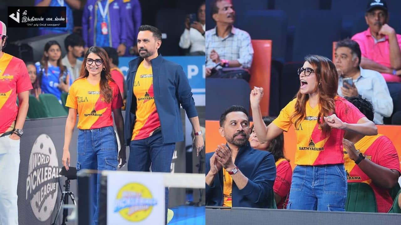டென்னிஸ் போட்டியை காண வந்த நடிகை சமந்தா