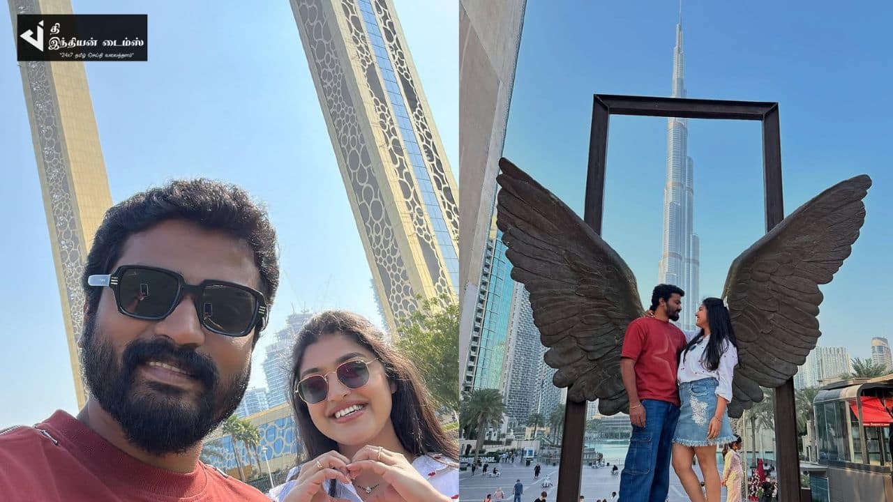 துபாயில் கணவர் சித்து உடன் விடுமுறையை கொண்டாடும் ஸ்ரேயா