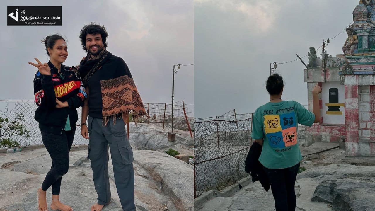 பர்வத மலைக்கு ட்ரெக்கிங் சென்ற பிக் பாஸ் பவித்ரா ஜனனி