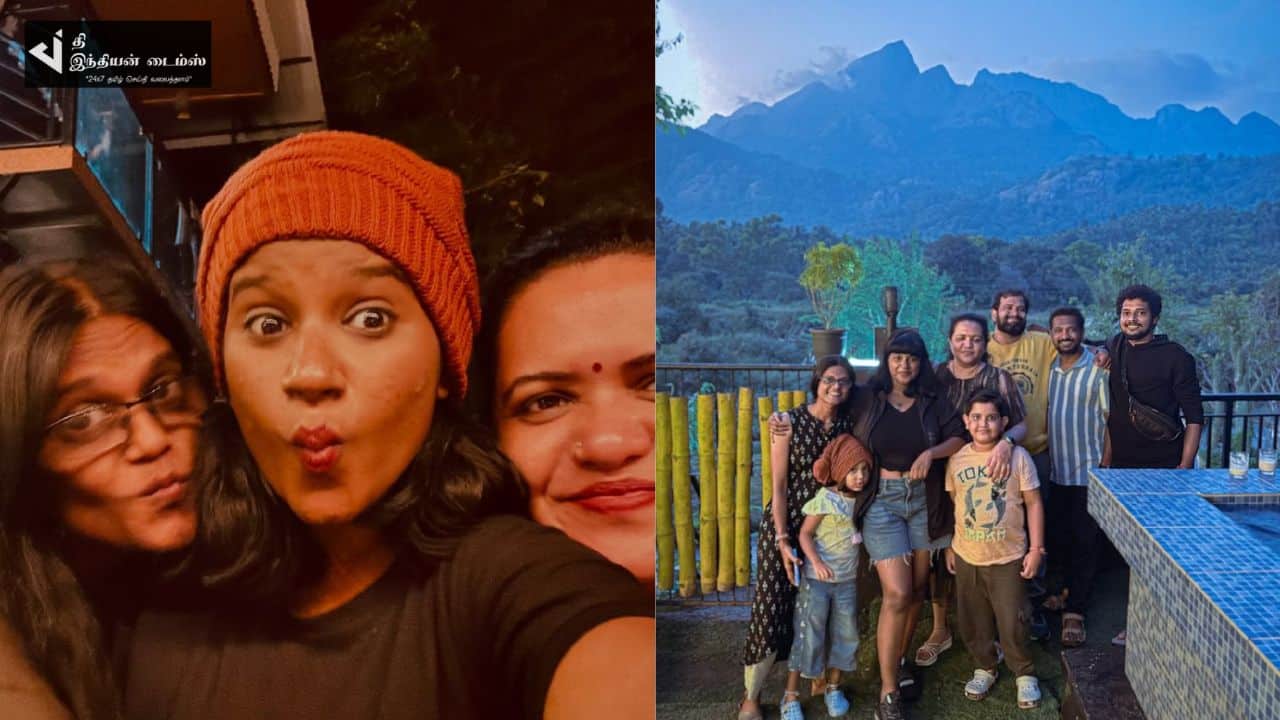 குடும்பத்துடன் சுந்தரி சீரியல் நாயகி கேபி விடுமுறை கொண்டாட்டம்