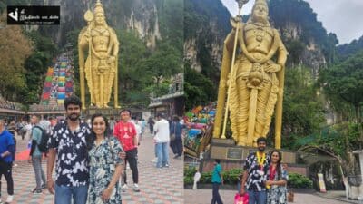 கணவருடன் விஜய் டிவி சக்திவேல் சீரியல் நடிகை கணவருடன் விடுமுறை கொண்டாட்டம் 114