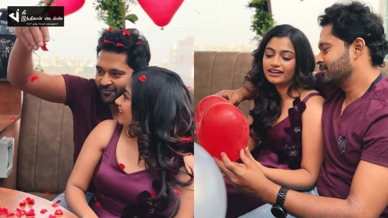 காதலன் அருண் உடன் காதலர் தினத்தை கொண்டாடிய பிக் பாஸ் அர்ச்சனா