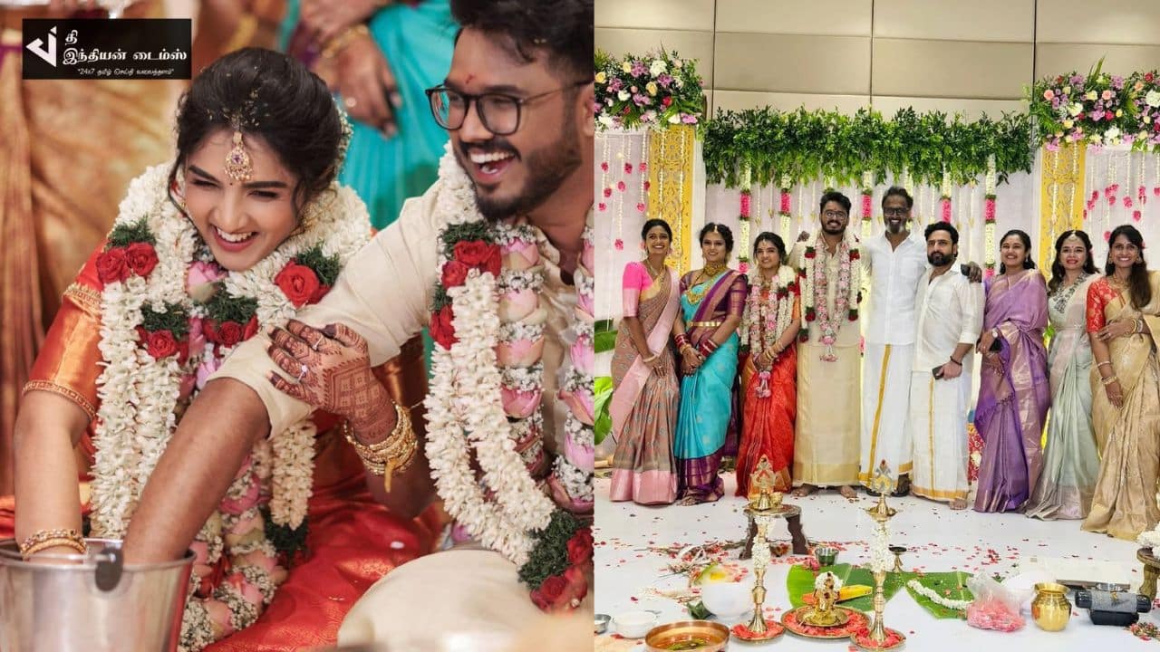 நடிகை ரம்யா பாண்டியன் தம்பியின் திருமண புகைப்படங்கள்