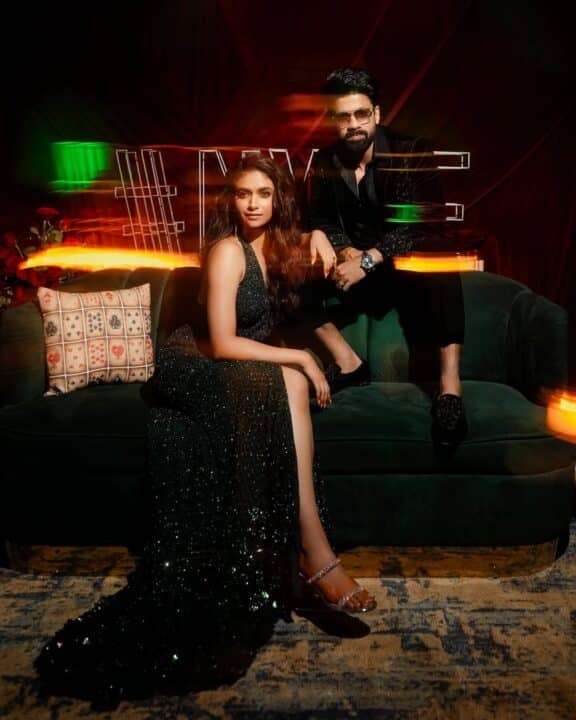 கணவருடன் பார்ட்டியில் டான்ஸ் ஆடி அசத்திய நடிகை கீர்த்தி சுரேஷ் 6