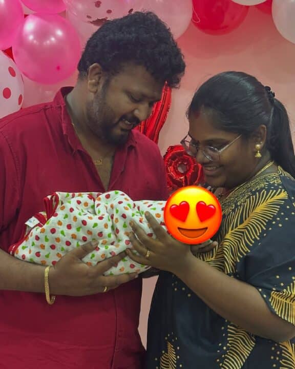 கணவருடன் காதலர் தினத்தை கொண்டாடிய இந்திரஜா ரோபோ சங்கர் 4