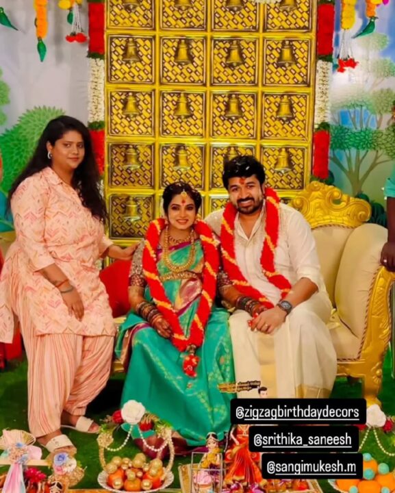 இன்று கோலாகலமாக நடைபெற்ற நாதஸ்வரம் சீரியல் நாயகி ஸ்ரித்திகாவின் வளைகாப்பு புகைப்படங்கள் 3