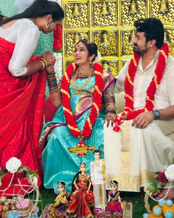 இன்று கோலாகலமாக நடைபெற்ற நாதஸ்வரம் சீரியல் நாயகி ஸ்ரித்திகாவின் வளைகாப்பு புகைப்படங்கள் 7