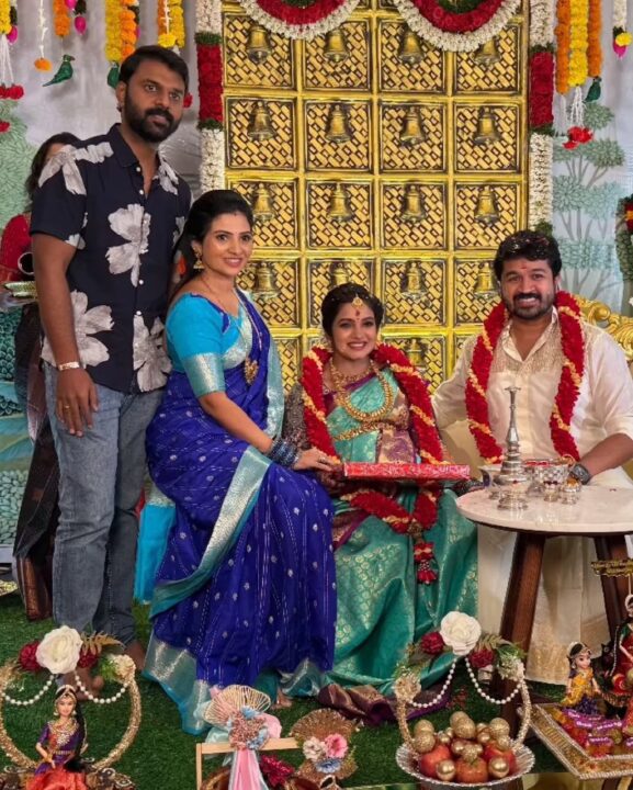 இன்று கோலாகலமாக நடைபெற்ற நாதஸ்வரம் சீரியல் நாயகி ஸ்ரித்திகாவின் வளைகாப்பு புகைப்படங்கள் 1