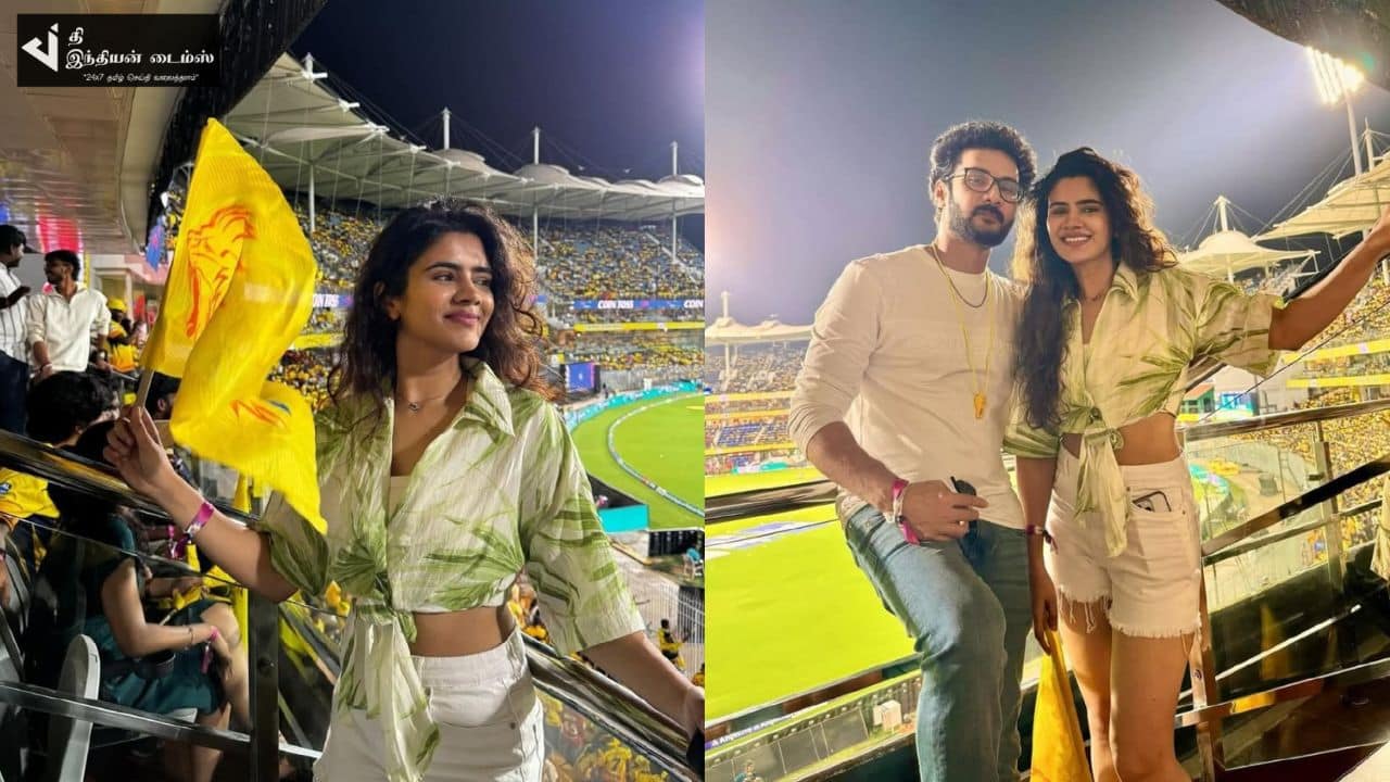 காதலன் உடன் IPL பார்க்க வந்த பிக் பாஸ் சௌந்தர்யா