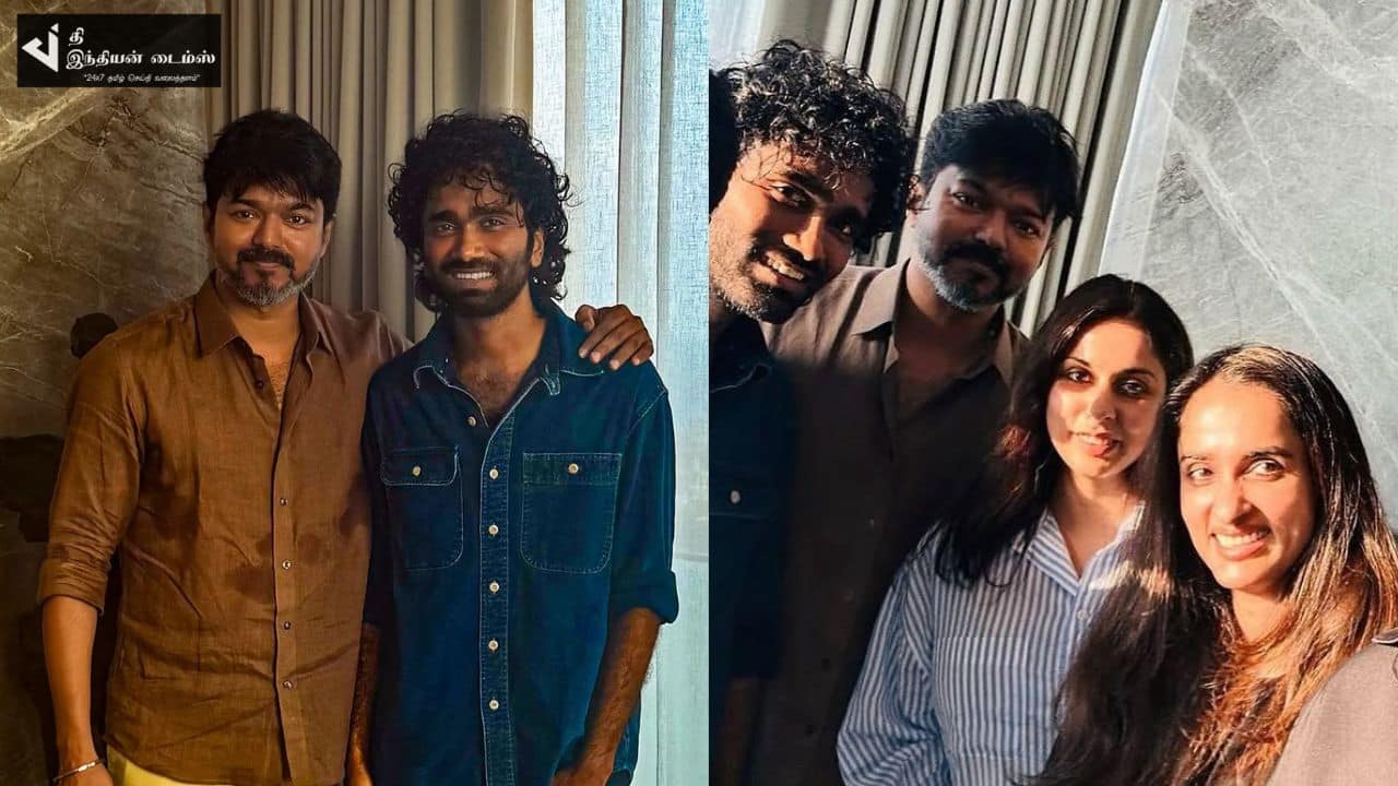 டிராகன் படக்குழுவினரை நேரில் வாழ்த்திய நடிகர் விஜய்