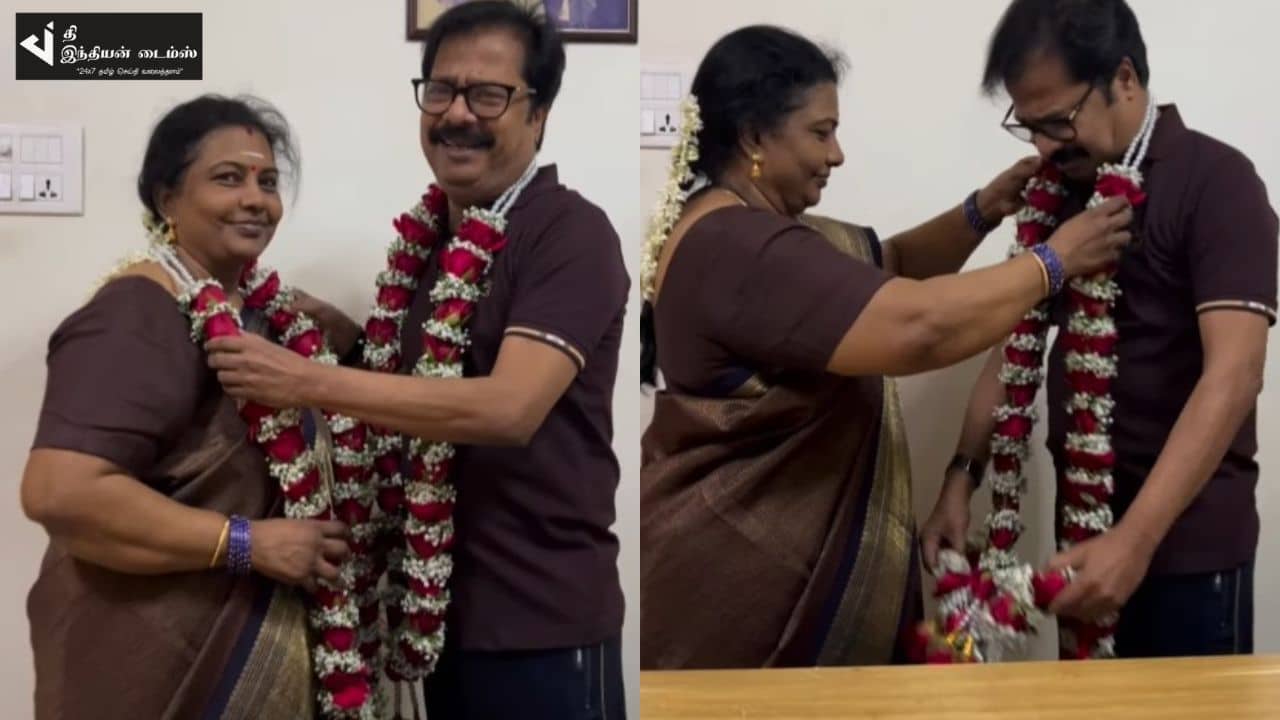 இயக்குனரும் நடிகருமான பாண்டியராஜன் திருமண நாள் கொண்டாட்டம்