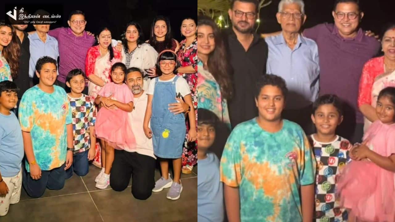 குடும்பத்துடன் நடிகை சினேகா WEEK END கொண்டாட்டம்