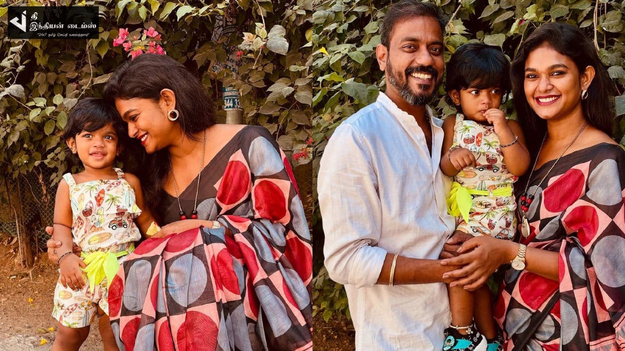 மகள் நட்சத்திரா உடன் கியூட்டான புகைப்படங்கள் எடுத்த நட்சத்திரா