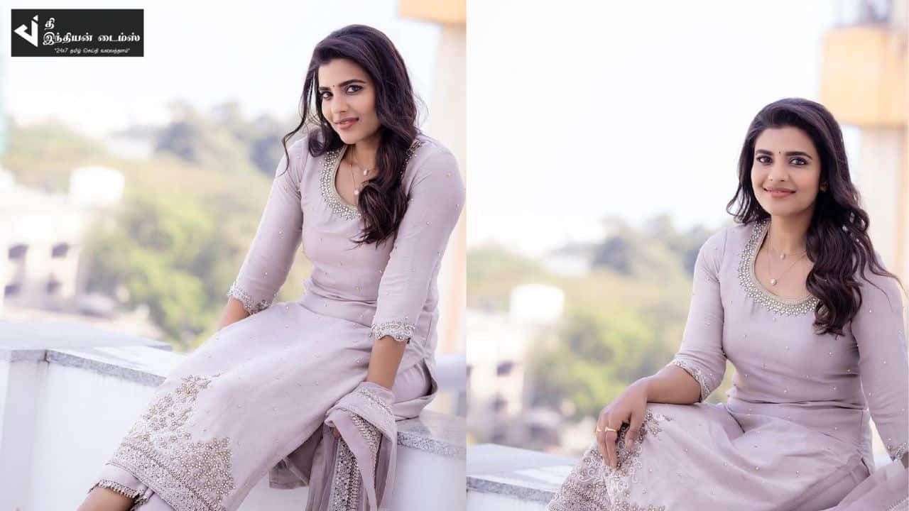 சுடிதார் அணிந்து வந்த சொர்க்கமே..! நடிகை ஐஸ்வர்யா ராஜேஷின் செம்ம அழகிய புகைப்படங்கள்..!