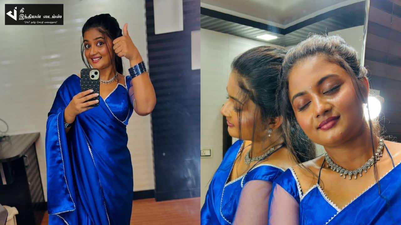 சேலையில் தூள் கிளப்பும் சிறகடிக்க ஆசை மீனாவின் புகைப்படங்கள்