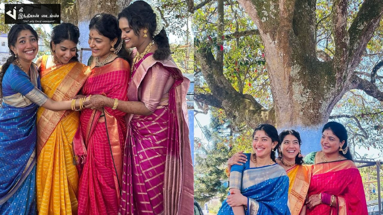 குடும்பத்துடன் குலதெய்வம் கோவில் வந்த நடிகை சாய் பல்லவி