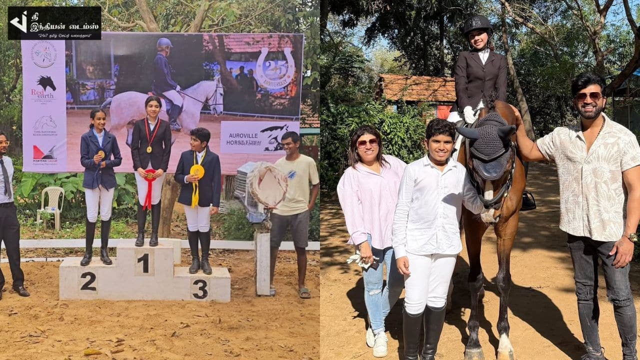 HORSE RIDE-ல் பரிசுபெற்ற நடிகர் அருண் விஜய் மகன் மற்றும் மகள்