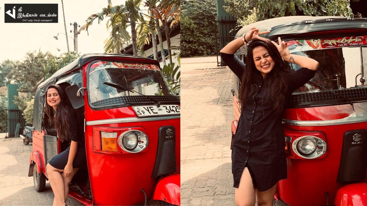 ஷார்ட் உடையில் இலங்கையை கலக்கும் எதிர்நீச்சல் சீரியல் ஜனனி