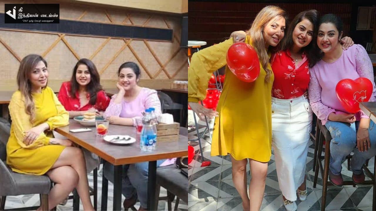 தோழிகளுடன் WEEKEND-ஐ கொண்டாடிய நடிகை மீனா